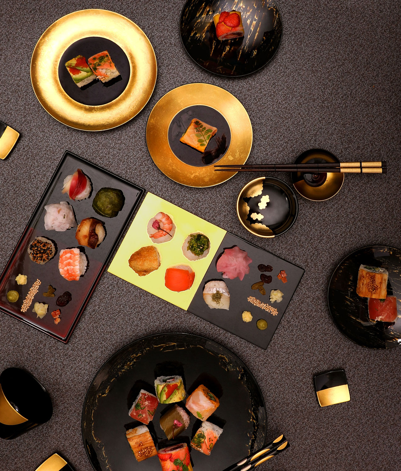 Lacquerware Matches Sushi | YAMADA HEIANDO Lacquerware: Hand-Crafted Imperial Luxury for Japanese Emperor