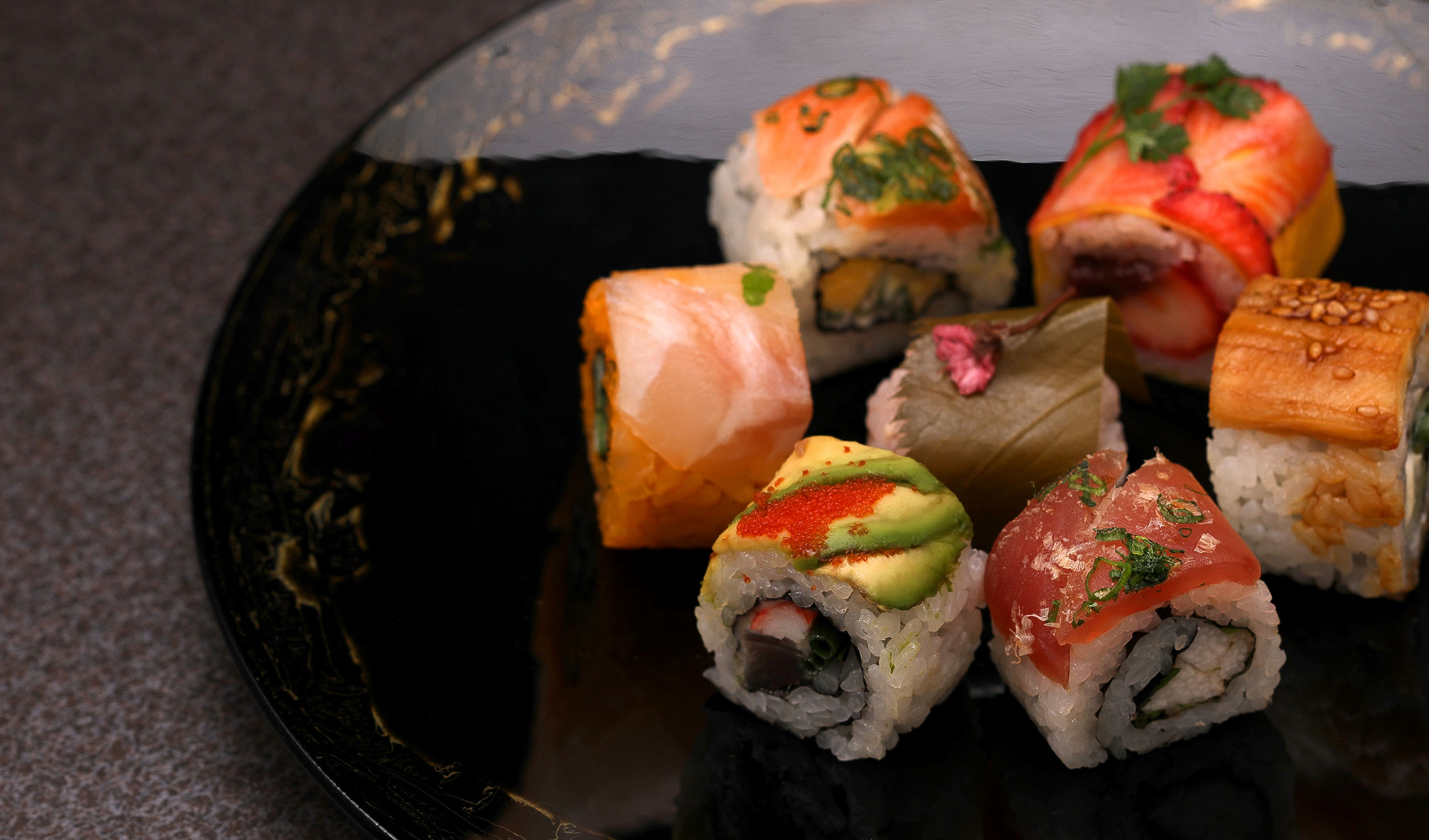 Japanese sushi roll