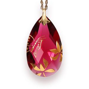 Pendant L Butterfly (red)